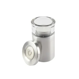 metalen urn met hartendeksel Blanc