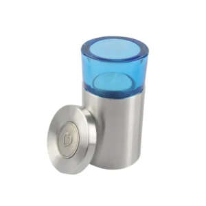 metalen urn met hartendeksel Blauw