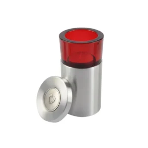 urn met rood glaasje